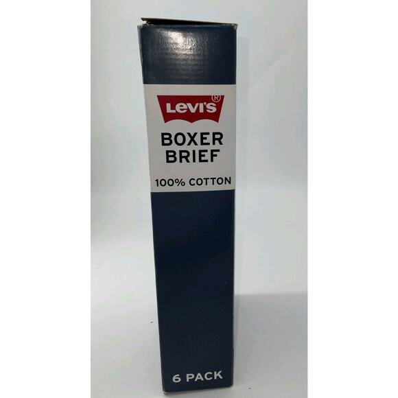 Levi's Boxer Briefs Men's Size XL 6 Pack Underwear Premium Cotton Multicolored - Picture 2 of 6